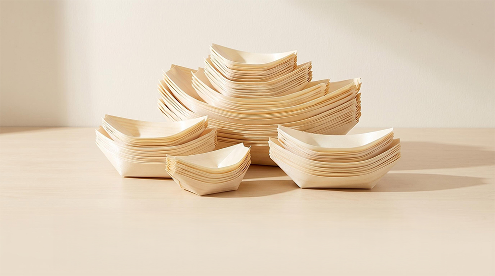 disposable wooden boat